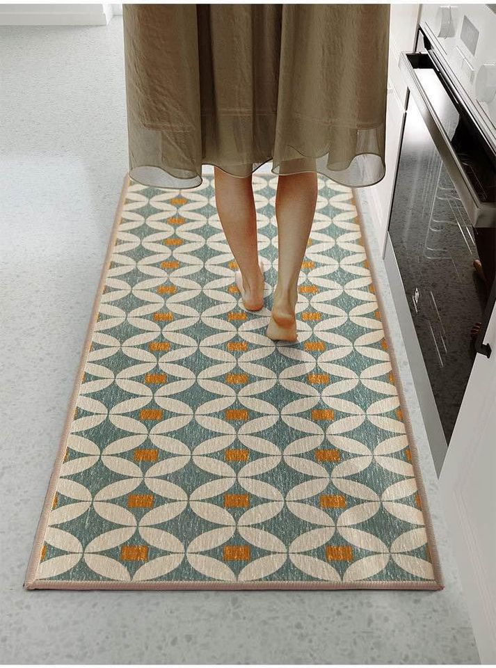 Midcentury Modern Front Door Mat Geometric Entry Mat With 