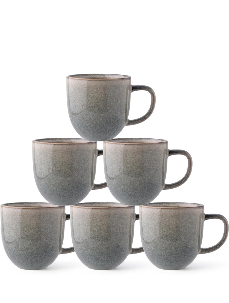 AmorArc 12oz Coffee Mugs, Ceramic Coffee Mugs set of 6